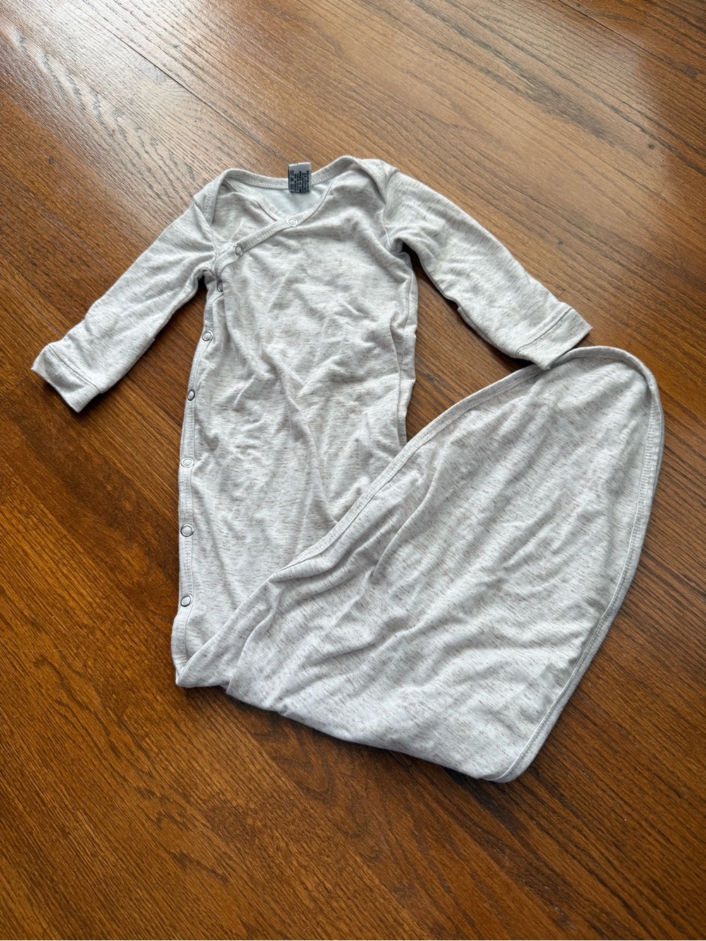 Copper Pearl Oatmeal Heather Knotted Sleep Gown NB
